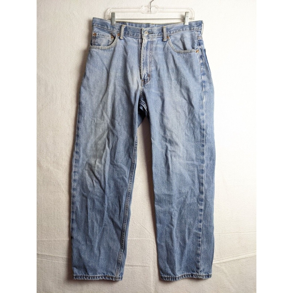 Levis 550 Mens Jeans Size 35 x 30 Cotton Blue